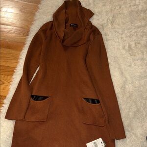 BCX dress Sweater with Cowl Neck NWT